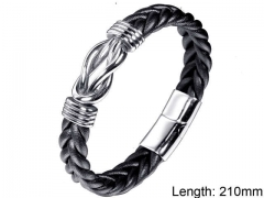 HY Wholesale Leather Jewelry Fashion Leather Bracelets-HY004B035