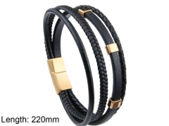 HY Wholesale Leather Jewelry Fashion Leather Bracelets-HY0114B023