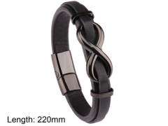 HY Wholesale Leather Jewelry Fashion Leather Bracelets-HY0114B182