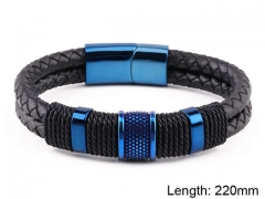 HY Wholesale Leather Jewelry Fashion Leather Bracelets-HY0114B104