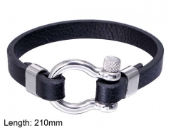 HY Wholesale Leather Jewelry Fashion Leather Bracelets-HY004B083