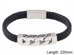 HY Wholesale Leather Jewelry Fashion Leather Bracelets-HY0114B064