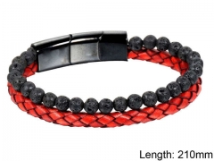 HY Wholesale Leather Jewelry Fashion Leather Bracelets-HY004B029