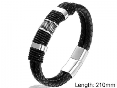 HY Wholesale Leather Jewelry Fashion Leather Bracelets-HY004B023