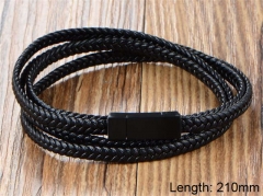 HY Wholesale Leather Jewelry Fashion Leather Bracelets-HY004B125