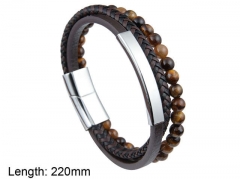 HY Wholesale Leather Jewelry Fashion Leather Bracelets-HY0114B025
