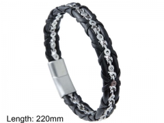 HY Wholesale Leather Jewelry Fashion Leather Bracelets-HY0114B163