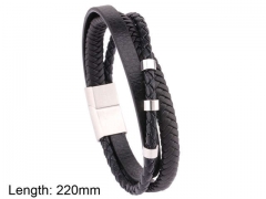 HY Wholesale Leather Jewelry Fashion Leather Bracelets-HY0114B158