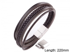 HY Wholesale Leather Jewelry Fashion Leather Bracelets-HY004B057