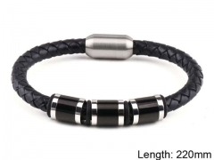 HY Wholesale Leather Jewelry Fashion Leather Bracelets-HY0114B105