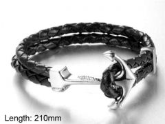 HY Wholesale Leather Jewelry Fashion Leather Bracelets-HY004B128
