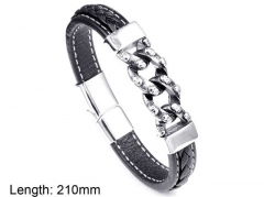 HY Wholesale Leather Jewelry Fashion Leather Bracelets-HY004B089