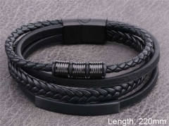 HY Wholesale Leather Jewelry Fashion Leather Bracelets-HY0114B005