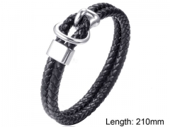 HY Wholesale Leather Jewelry Fashion Leather Bracelets-HY004B098