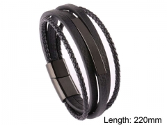 HY Wholesale Leather Jewelry Fashion Leather Bracelets-HY0114B082