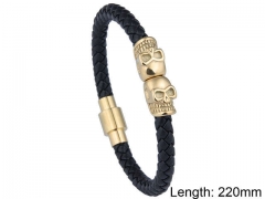 HY Wholesale Leather Jewelry Fashion Leather Bracelets-HY0114B067