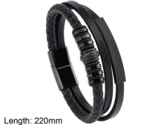 HY Wholesale Leather Jewelry Fashion Leather Bracelets-HY0114B014