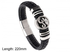 HY Wholesale Leather Jewelry Fashion Leather Bracelets-HY0114B135