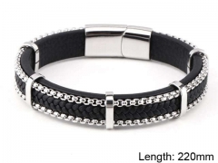 HY Wholesale Leather Jewelry Fashion Leather Bracelets-HY0114B109
