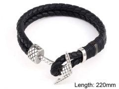 HY Wholesale Leather Jewelry Fashion Leather Bracelets-HY0114B127
