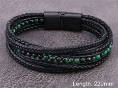 HY Wholesale Leather Jewelry Fashion Leather Bracelets-HY0114B008