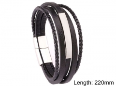 HY Wholesale Leather Jewelry Fashion Leather Bracelets-HY0114B081