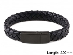 HY Wholesale Leather Jewelry Fashion Leather Bracelets-HY0114B102