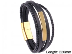 HY Wholesale Leather Jewelry Fashion Leather Bracelets-HY0114B083