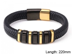 HY Wholesale Leather Jewelry Fashion Leather Bracelets-HY0114B092