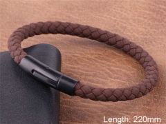 HY Wholesale Leather Jewelry Fashion Leather Bracelets-HY0114B090