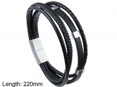 HY Wholesale Leather Jewelry Fashion Leather Bracelets-HY0114B022
