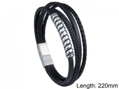 HY Wholesale Leather Jewelry Fashion Leather Bracelets-HY0114B073