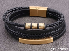 HY Wholesale Leather Jewelry Fashion Leather Bracelets-HY0114B004