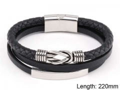 HY Wholesale Leather Jewelry Fashion Leather Bracelets-HY0114B063