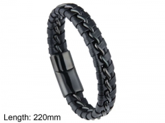 HY Wholesale Leather Jewelry Fashion Leather Bracelets-HY0114B077