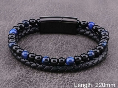 HY Wholesale Leather Jewelry Fashion Leather Bracelets-HY0114B124