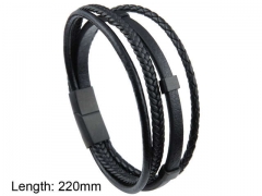 HY Wholesale Leather Jewelry Fashion Leather Bracelets-HY0114B021
