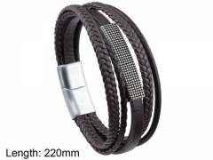 HY Wholesale Leather Jewelry Fashion Leather Bracelets-HY0114B034