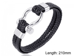 HY Wholesale Leather Jewelry Fashion Leather Bracelets-HY004B064