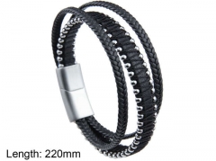 HY Wholesale Leather Jewelry Fashion Leather Bracelets-HY0114B028