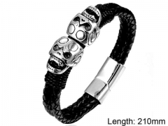 HY Wholesale Leather Jewelry Fashion Leather Bracelets-HY004B017