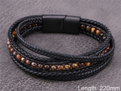 HY Wholesale Leather Jewelry Fashion Leather Bracelets-HY0114B129