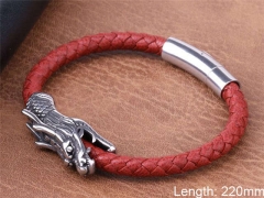 HY Wholesale Leather Jewelry Fashion Leather Bracelets-HY0114B099
