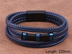 HY Wholesale Leather Jewelry Fashion Leather Bracelets-HY0114B050