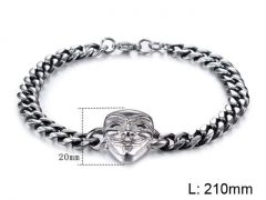 HY Wholesale Popular Bracelets 316L Stainless Steel Jewelry Bracelets-HY002B017