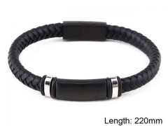 HY Wholesale Leather Jewelry Fashion Leather Bracelets-HY0114B048