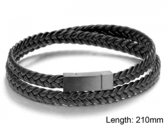HY Wholesale Leather Jewelry Fashion Leather Bracelets-HY004B106