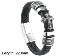 HY Wholesale Leather Jewelry Fashion Leather Bracelets-HY0114B035