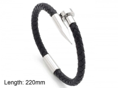 HY Wholesale Leather Jewelry Fashion Leather Bracelets-HY0114B195