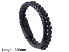 HY Wholesale Leather Jewelry Fashion Leather Bracelets-HY0114B187